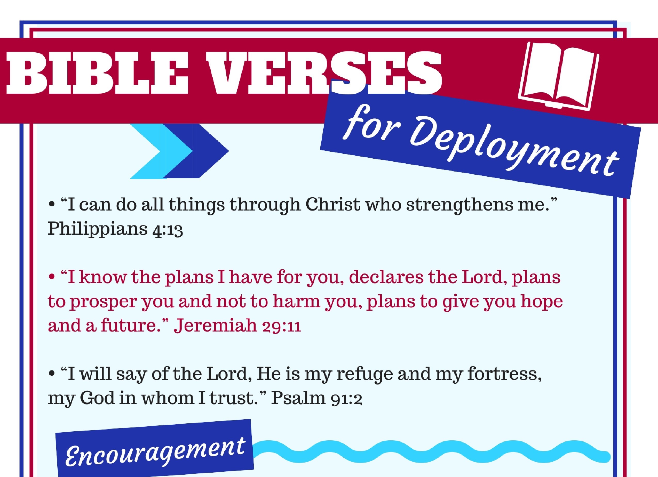 Christian military spouse These Bible verses are helpful for Christian military spouses