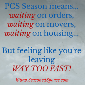 waiting for PCS orders This is how it feels when you're waiting on PCS orders.