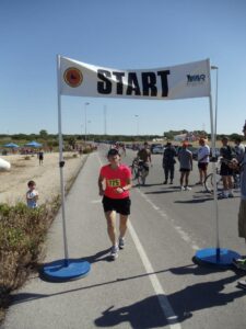 marathons Marathons are like deployment. Here, I'm finishing a sprint triathalon on base.